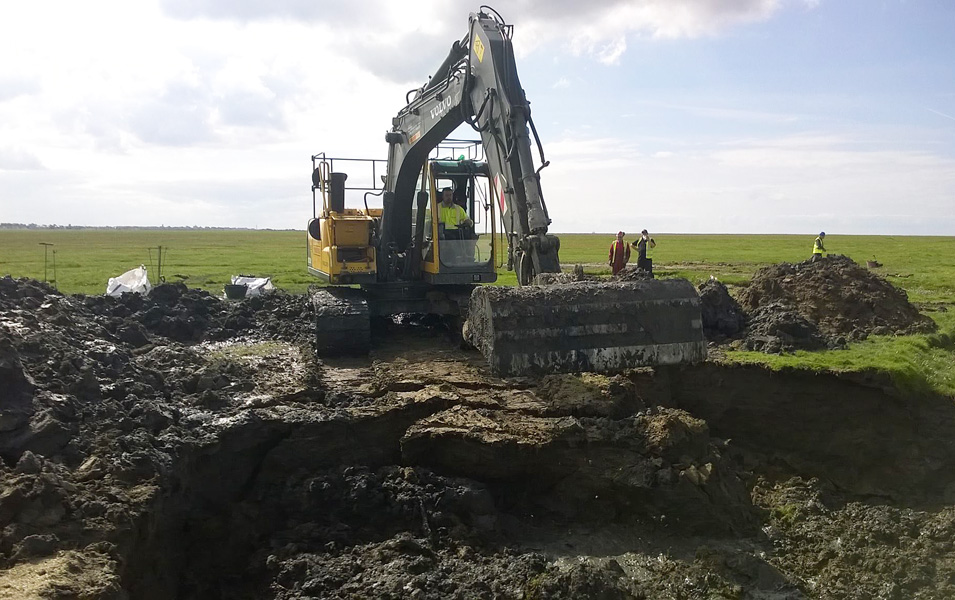 Excavation underway