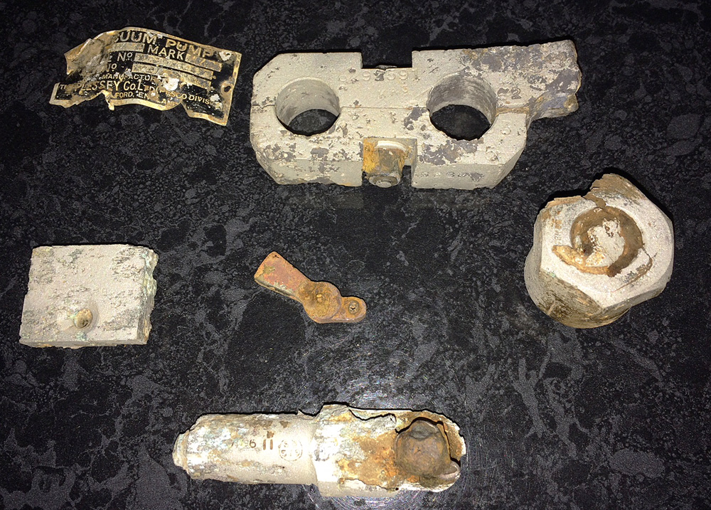 Small parts found at crash site